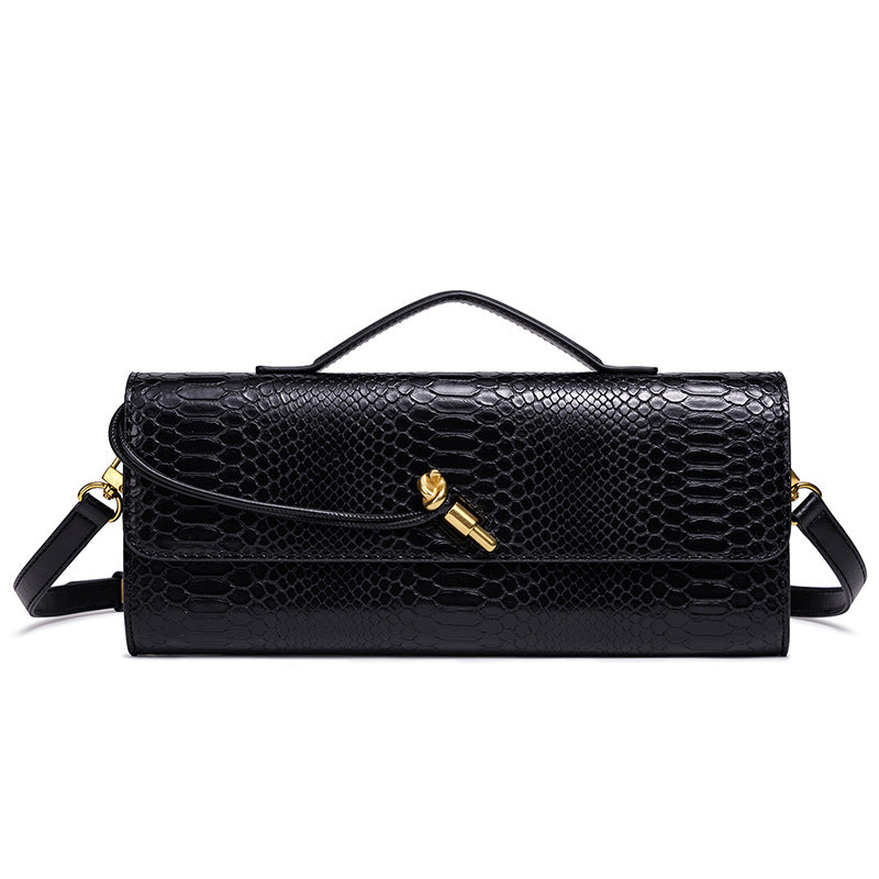 Prägung Schlangenprint Abend Clutch Karnz