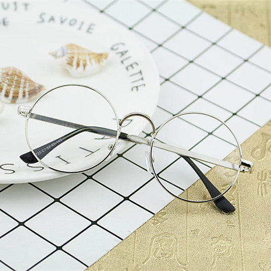 Damen Runde Brille mit filigranem Metallrahmen Karnz