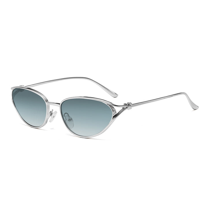 Cat-Eye Sonnenbrille mit eleganten metallischen Akzenten Karnz