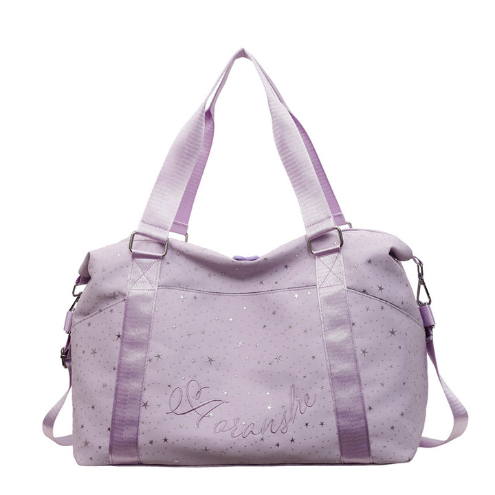 Stylische mit Sternen verzierte Reisetasche