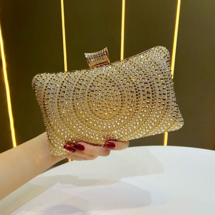 Glitzernde Strass Abend-Clutch