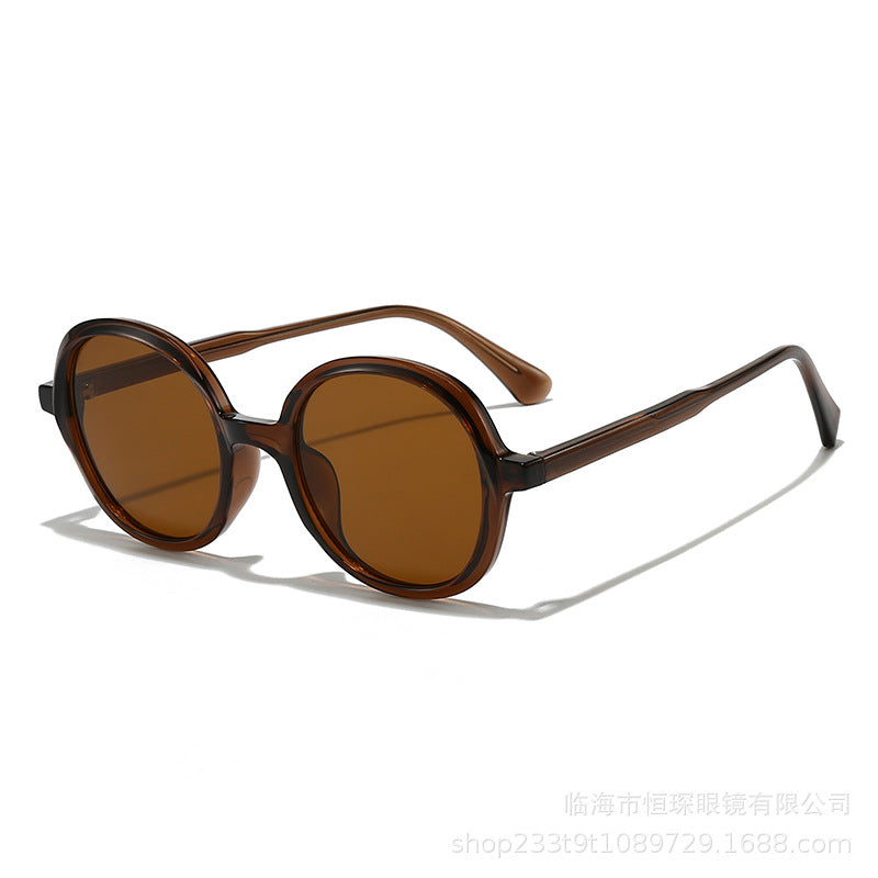 Damen modische Sonnenbrille mit stylischer runder Form Karnz