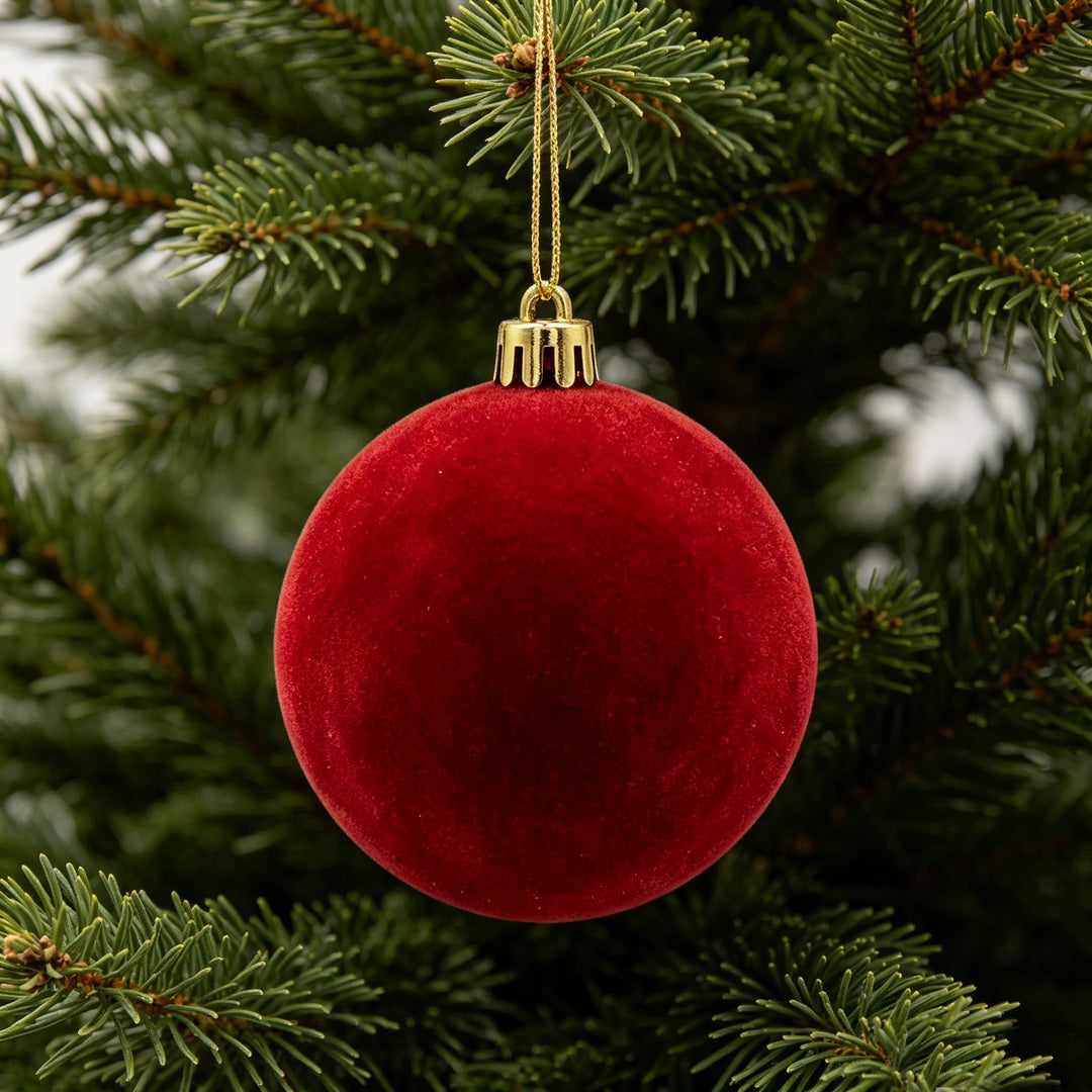 Elegante Samt Weihnachtsbaumkugel