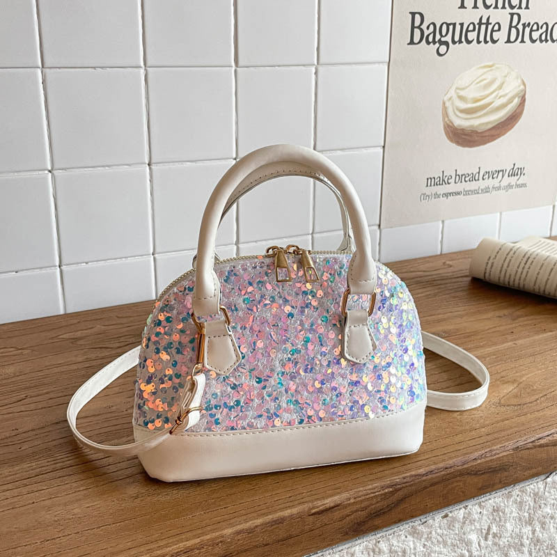 Pailletten-verzierte Handtasche