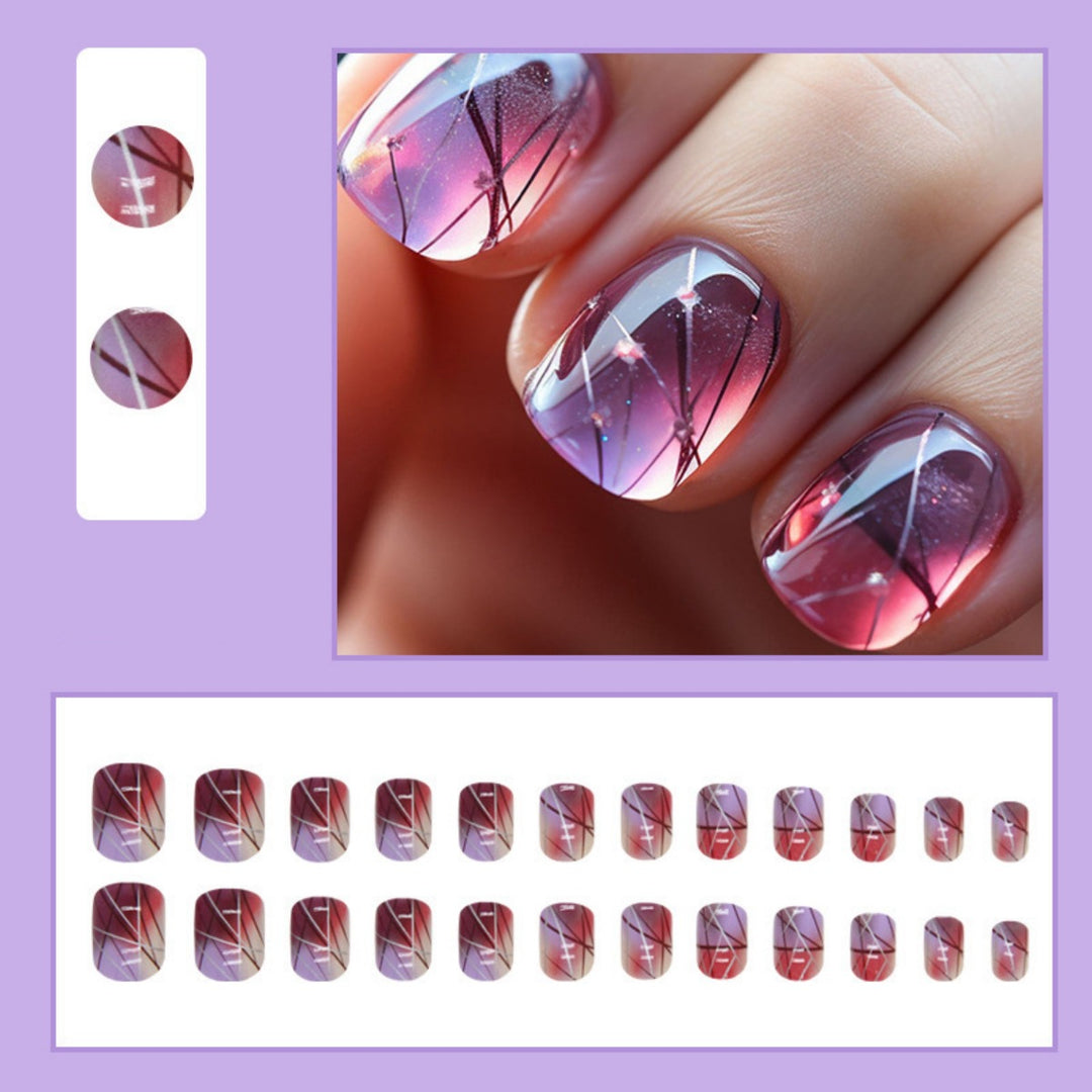 Künstlerische Ombre Nagelverlängerungen Karnz