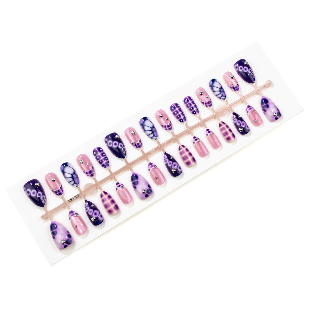 Künstlerisches Gradient Press-On Nagelset