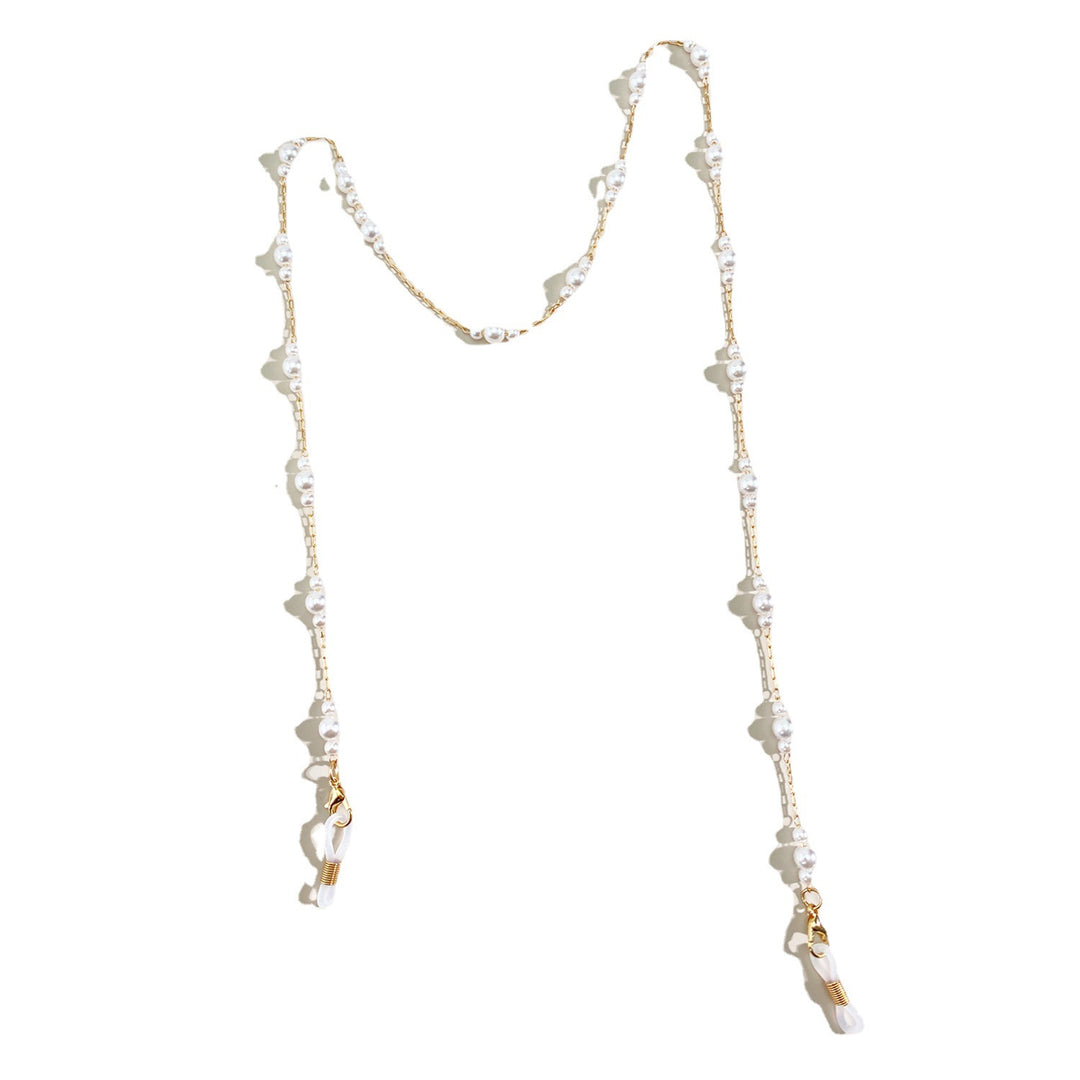 Elegante Perlenverzierte Brillen Kette Karnz