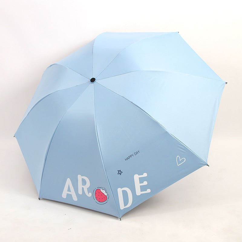 Damen Faltbarer Regenschirm mit fröhlichem Design Karnz