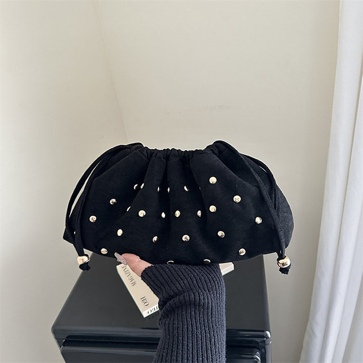 WoChic Nieten Drawstring Clutch Tasche Karnz