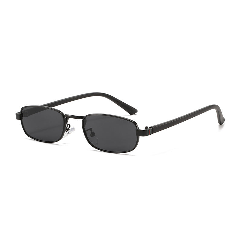 Elegante Vintage-inspirierte rechteckige Sonnenbrille Karnz