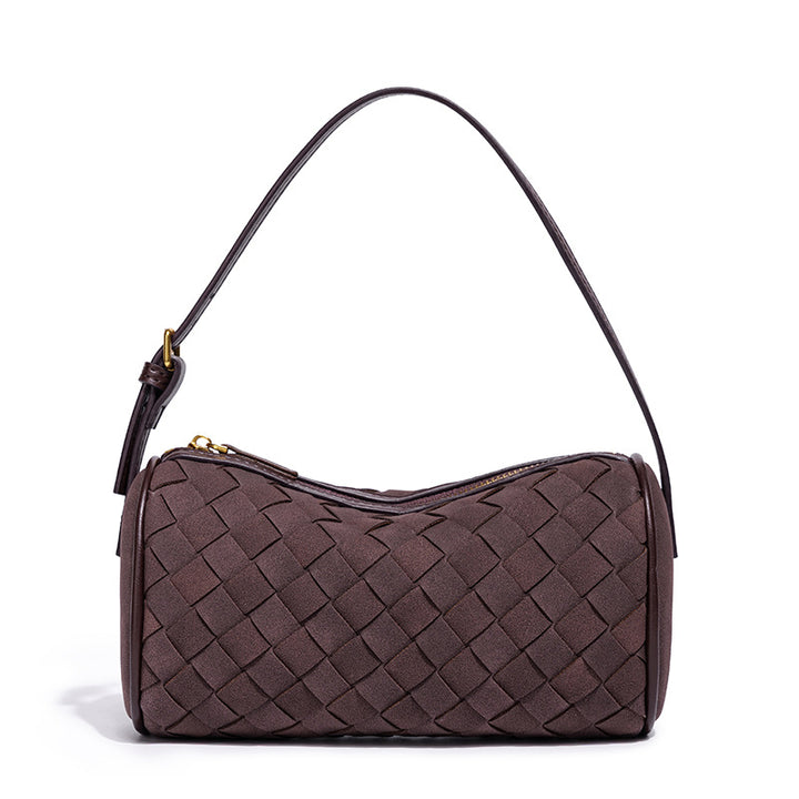 Geflochtene Wildleder-Handtasche Karnz