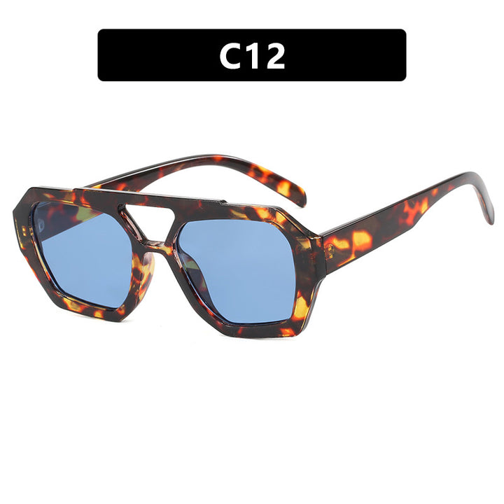 Damen stilvolle Sonnenbrille im markanten Achtkant-Design Karnz