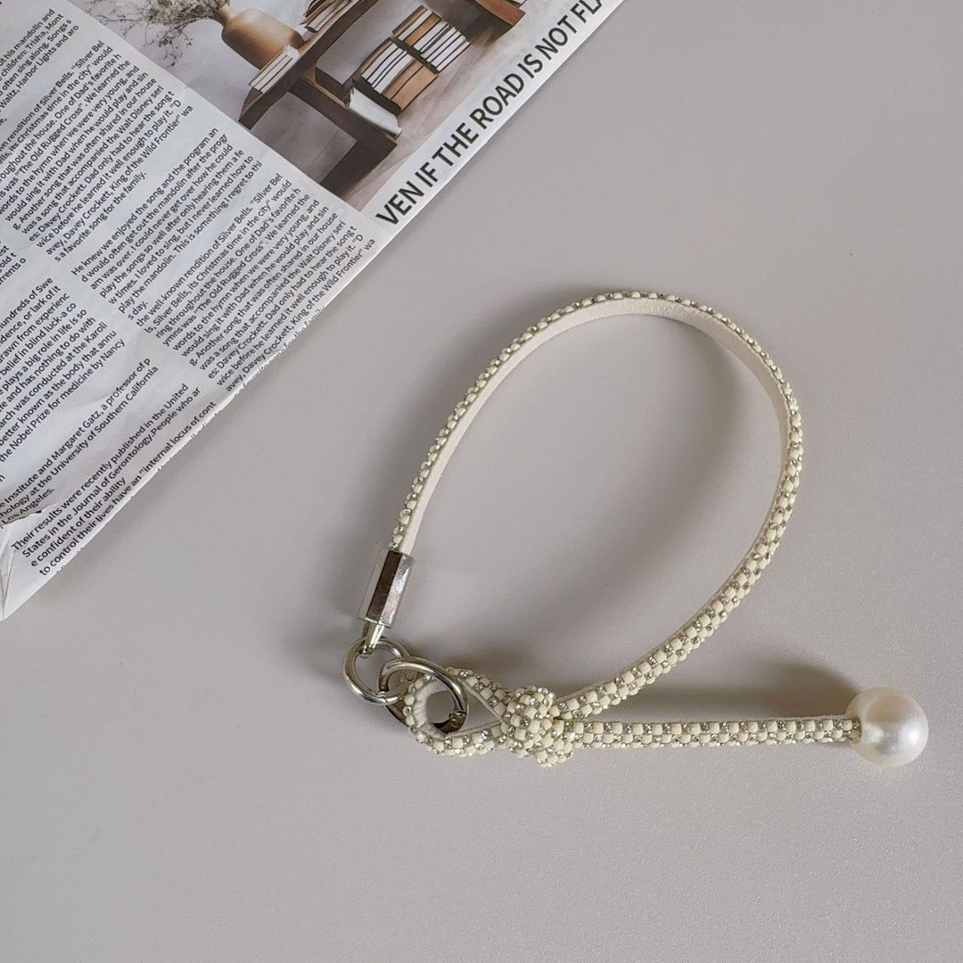 Elegante geknotte Perlenarmband-Band Karnz