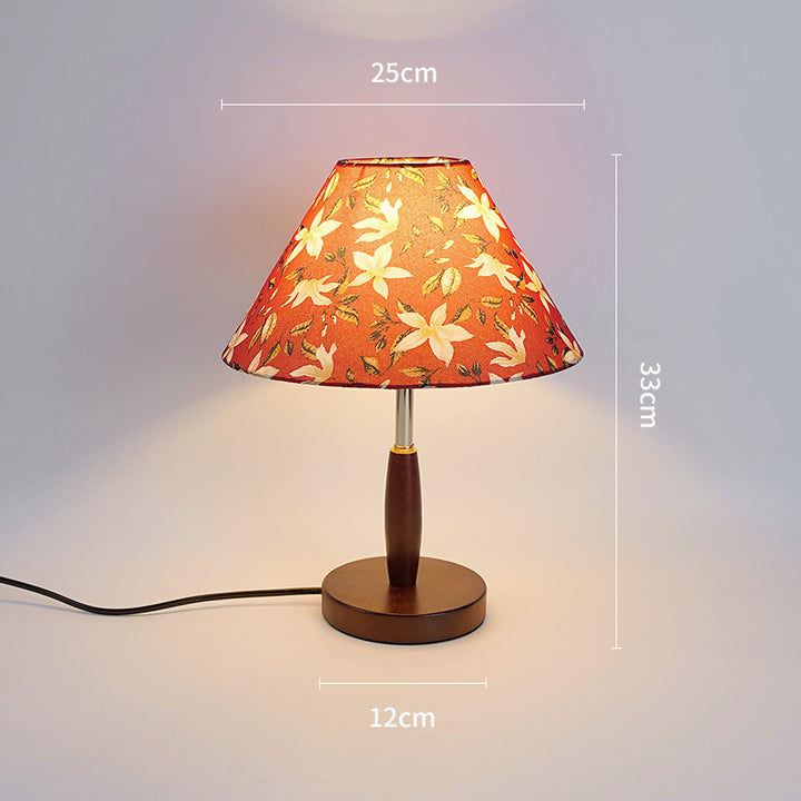 Florale Druck Tischlampe