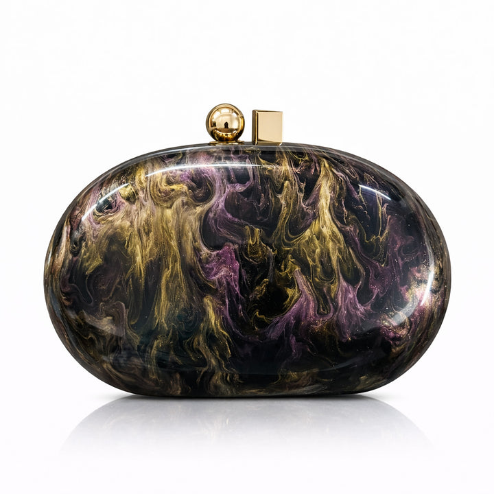 Elegante Perlenakzent Clutch Tasche