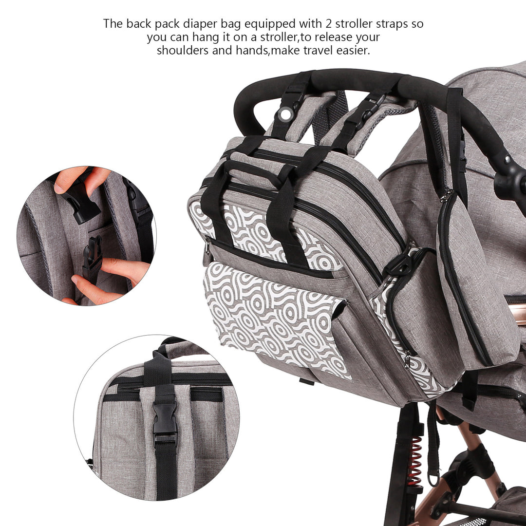 Multifunktionale Wickeltasche mit Isolierten Fächern Karnz