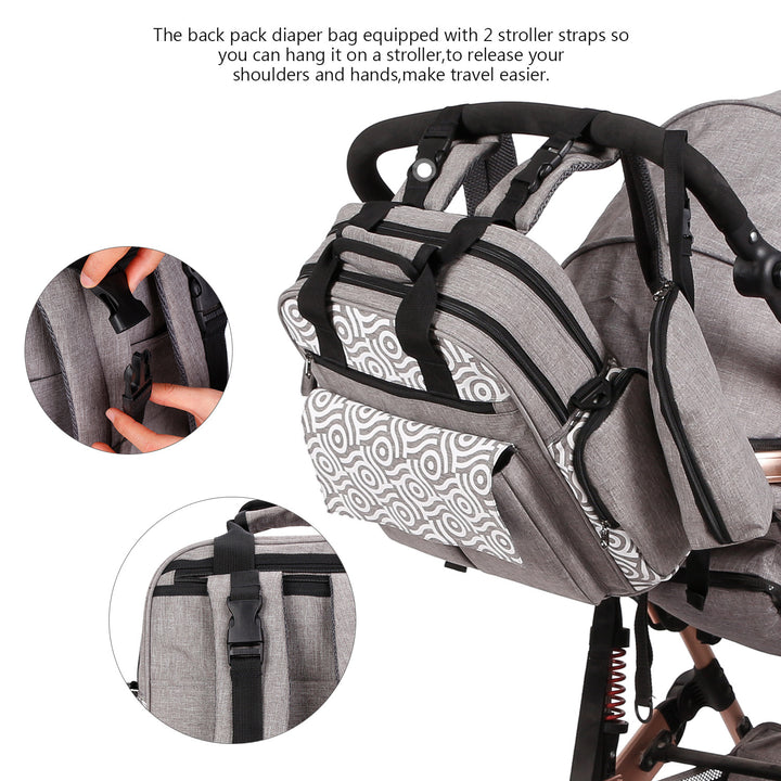 Multifunktionale Wickeltasche mit Isolierten Fächern Karnz