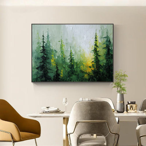 Texturiertes Waldlandschaft-Canvas-Kunstwerk
