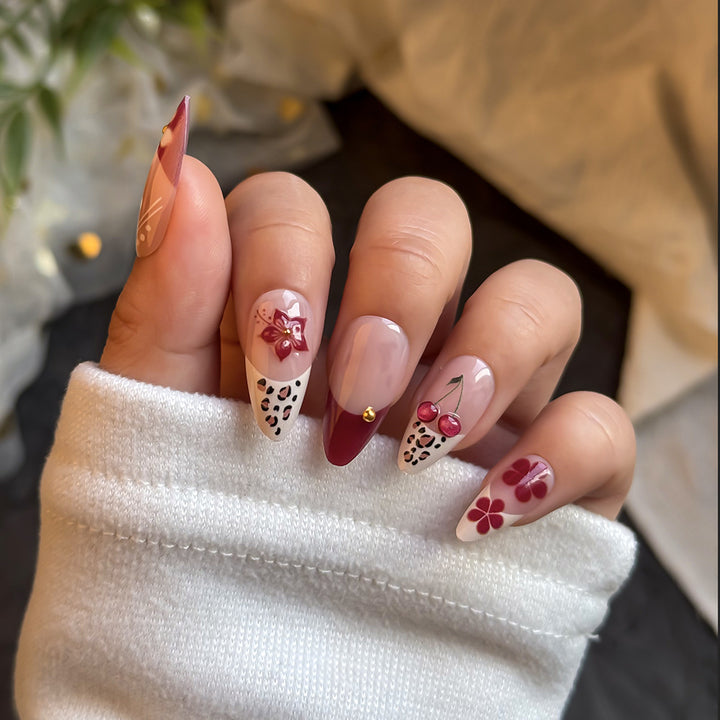 Elegante dekorative Press-On-Nagelkollektion Karnz