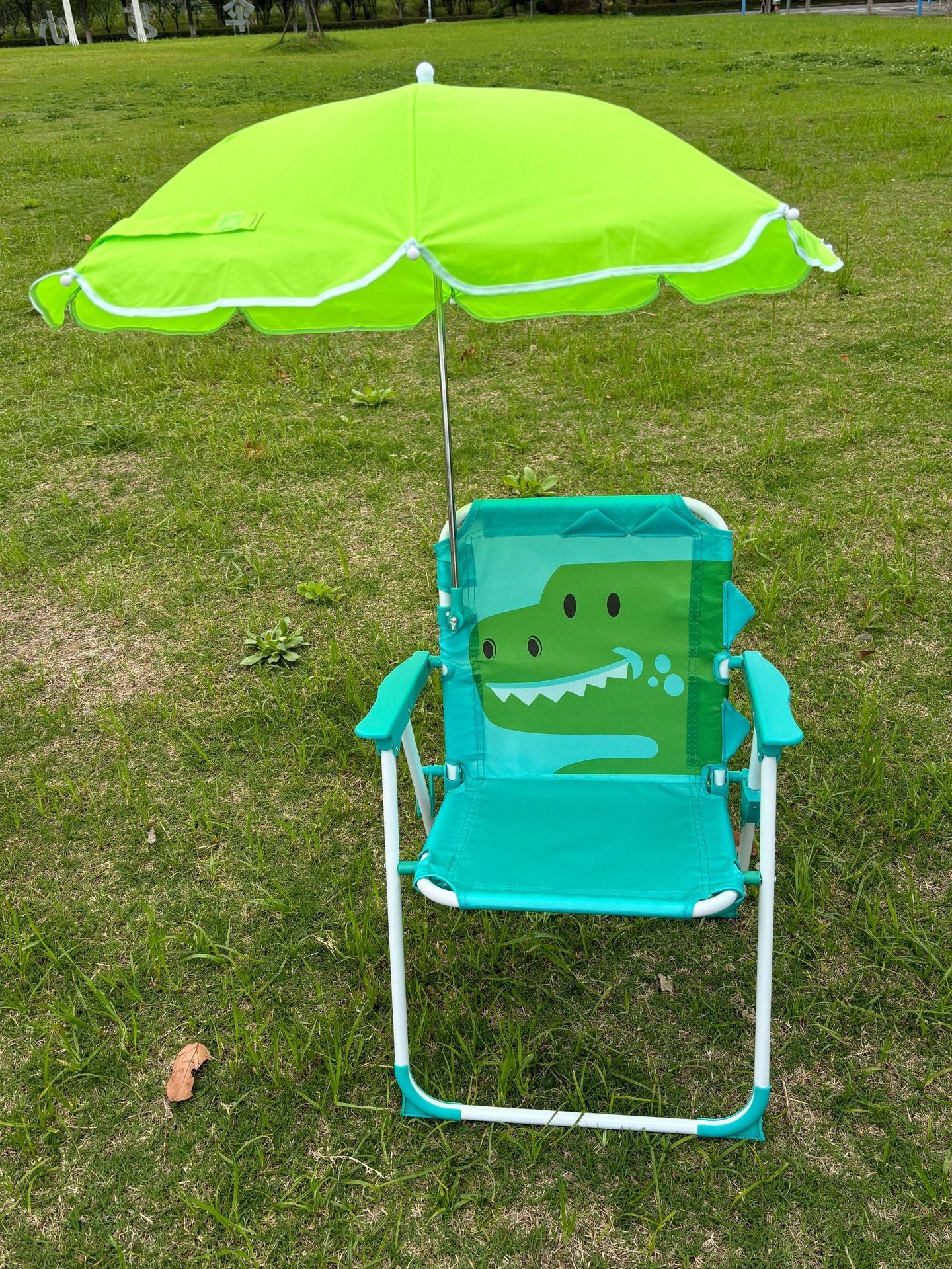 Damen Hochstuhl mit Sonnenschutz und tierischem Motiv Karnz