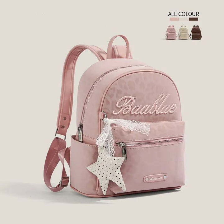 Stern-Bestickte Freizeit-Rucksack Karnz