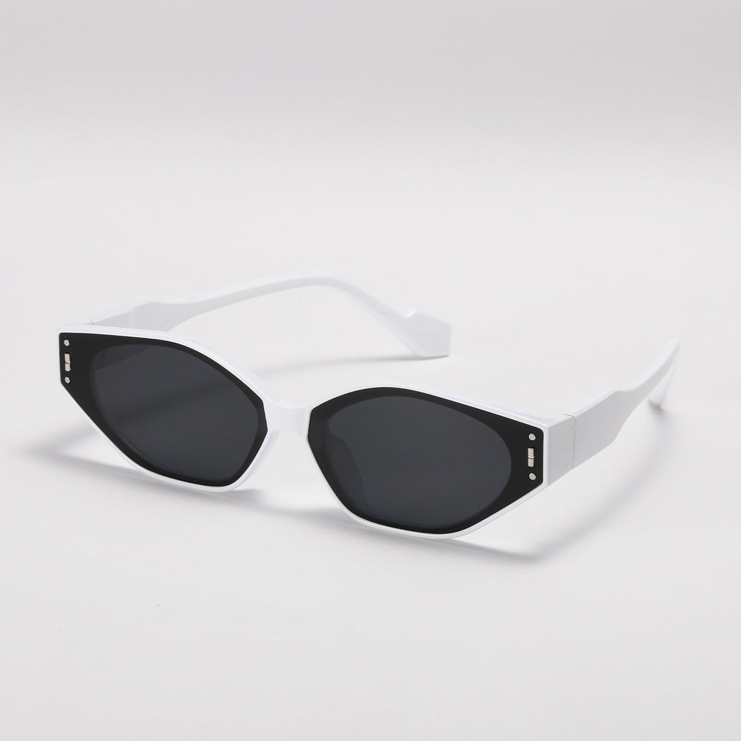 Damen geometrische Sonnenbrille im futuristischen Design Karnz