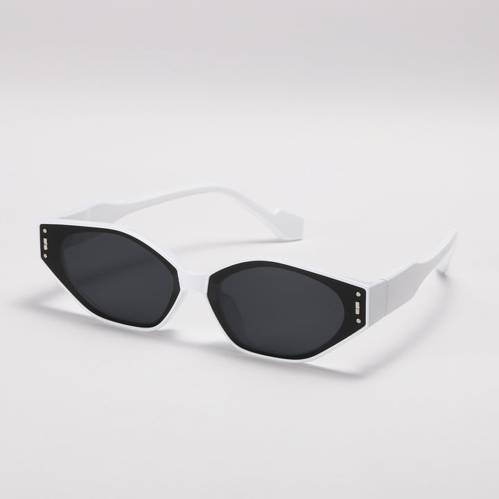 Damen geometrische Sonnenbrille im futuristischen Design Karnz