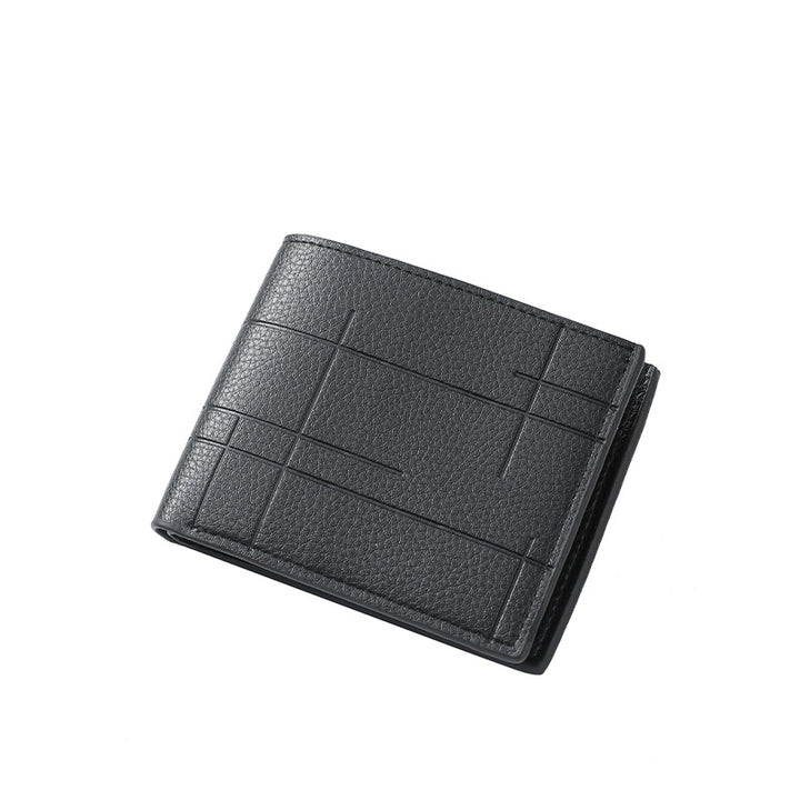 Strukturierte Leder Brieftasche Karnz