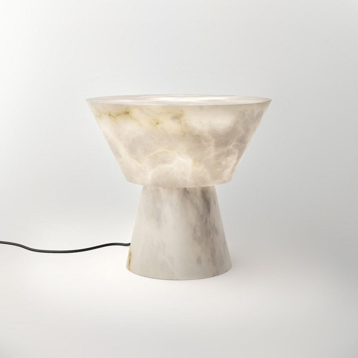 Skulpturale Marmor Akzent Tischlampe