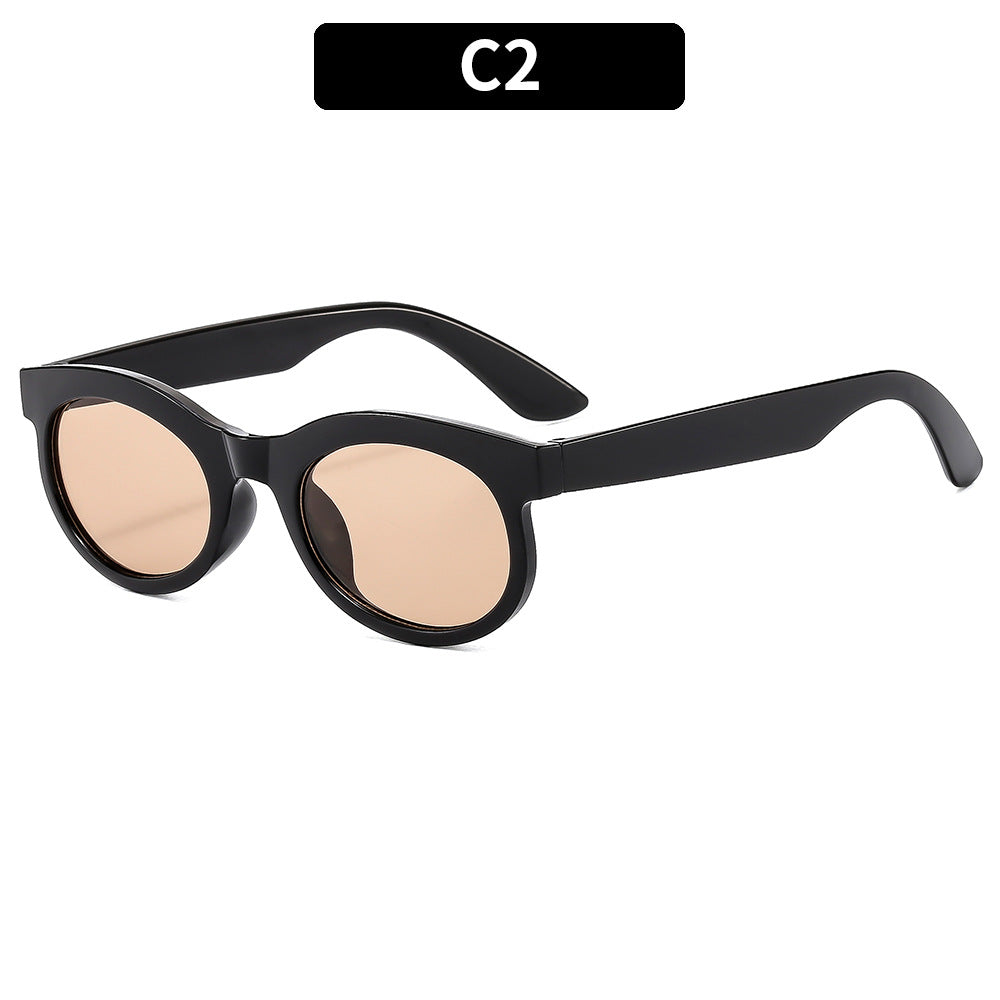 Stylische Katzenaugen-Sonnenbrille mit einzigartigem Schildpatt-Rahmen