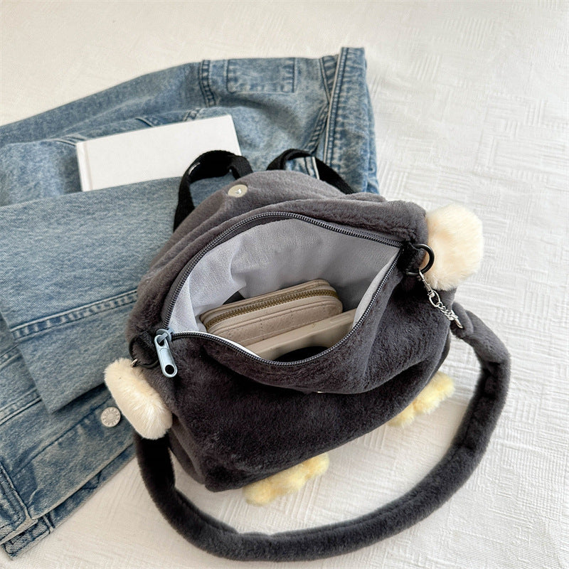 Plüsch Rucksack mit Niedlichem Pinguin-Design Karnz