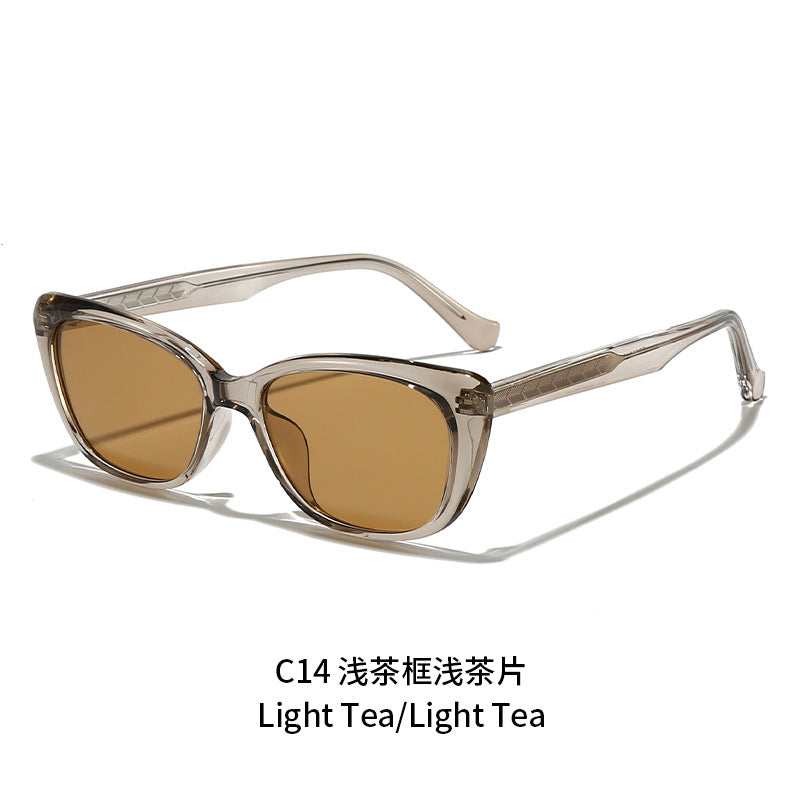 Damen modische Cat-Eye-Sonnenbrille mit UV-Schutz und stilvollem Rahmen Karnz