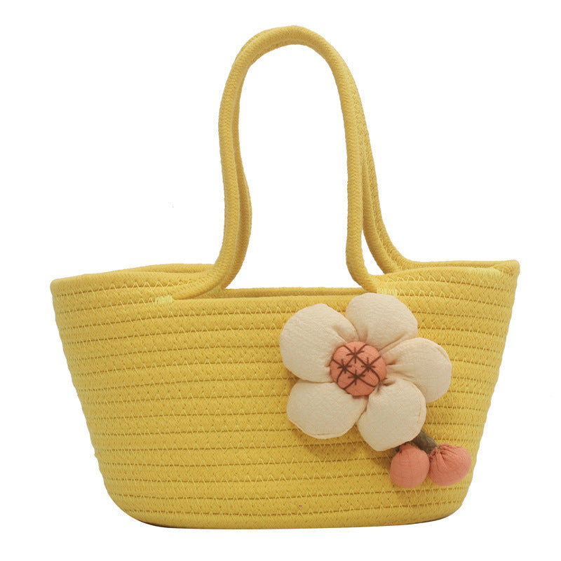 Dekorative Geflochtene Strohtasche Karnz