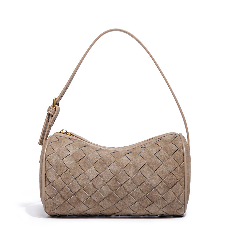 Geflochtene Wildleder-Handtasche Karnz