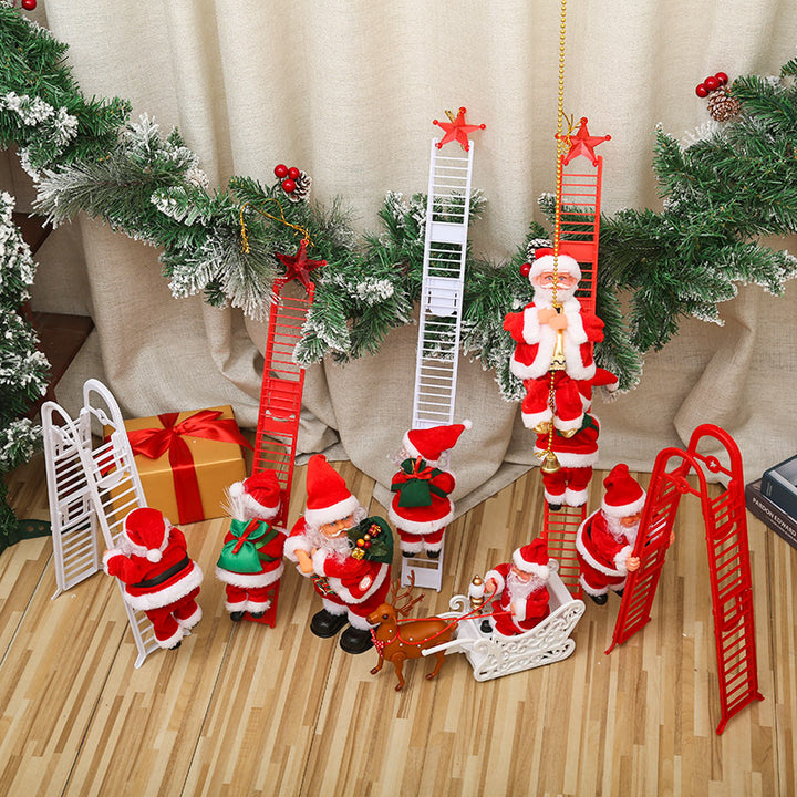 Lustige Weihnachtsmann Deko Figur Karnz