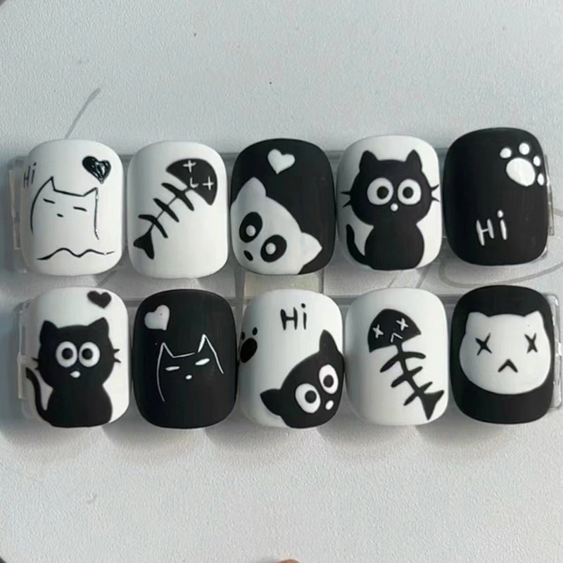 Kreatives Cartoon-Themen Press-On Nagelset Karnz 1789389267