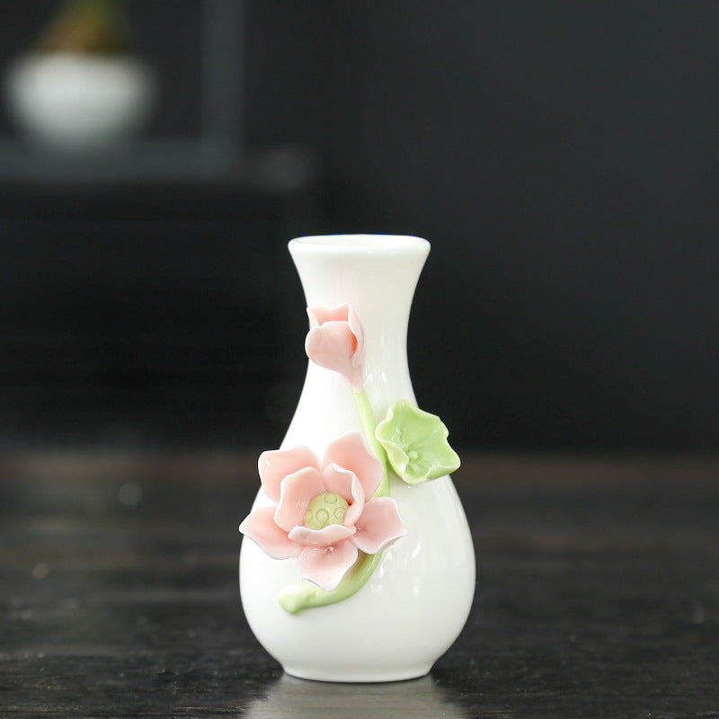 Florale Kunst Keramikvase Karnz
