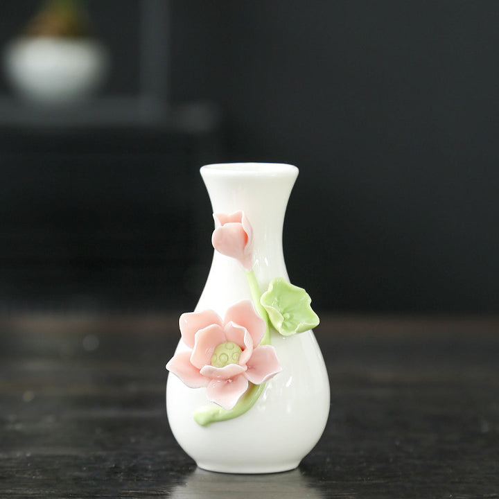 Florale Kunst Keramikvase Karnz