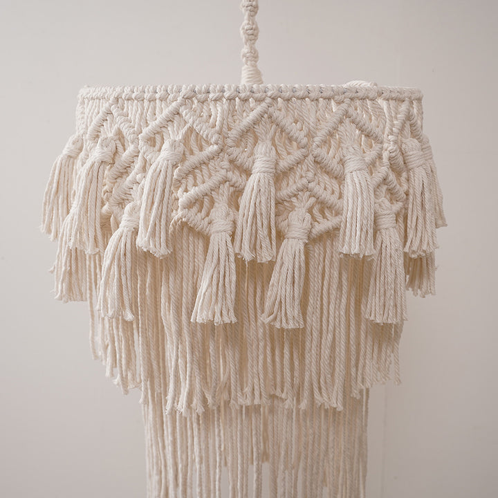 Macrame Hängende Dekorative Lichtfassung Karnz