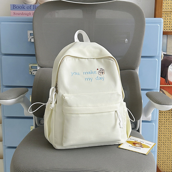 Lässiger bestickter Mini-Rucksack Karnz