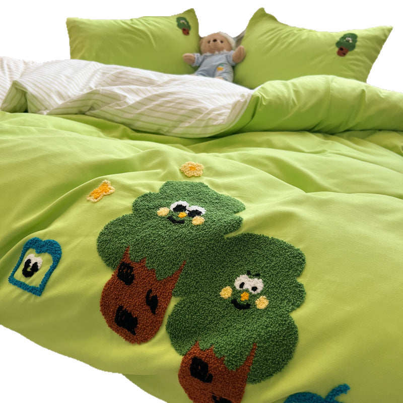 Verspielt Tiermotiv Bettwäsche Set