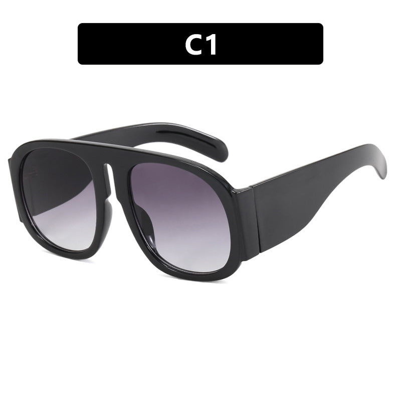 Damen oversized Sonnenbrille mit breitem Rahmen und hoher UV-Schutz Karnz