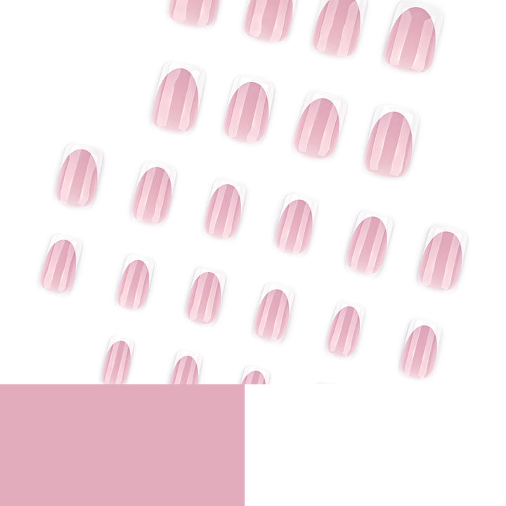 Französische Nagelverlängerungen mit glänzendem Finish Karnz
