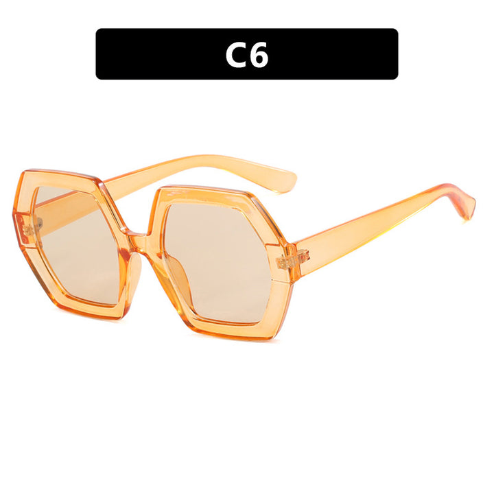 Damen innovative hexagonale Sonnenbrille Karnz