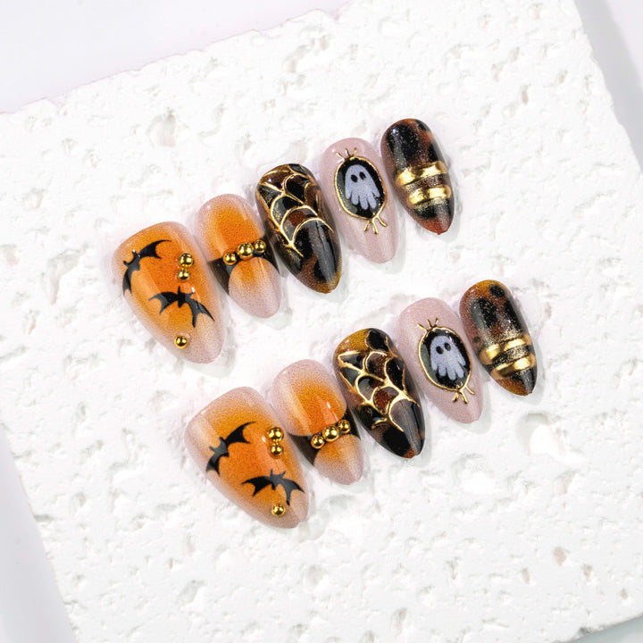 Halloween-Themen Künstlerische Druck-Nagelset