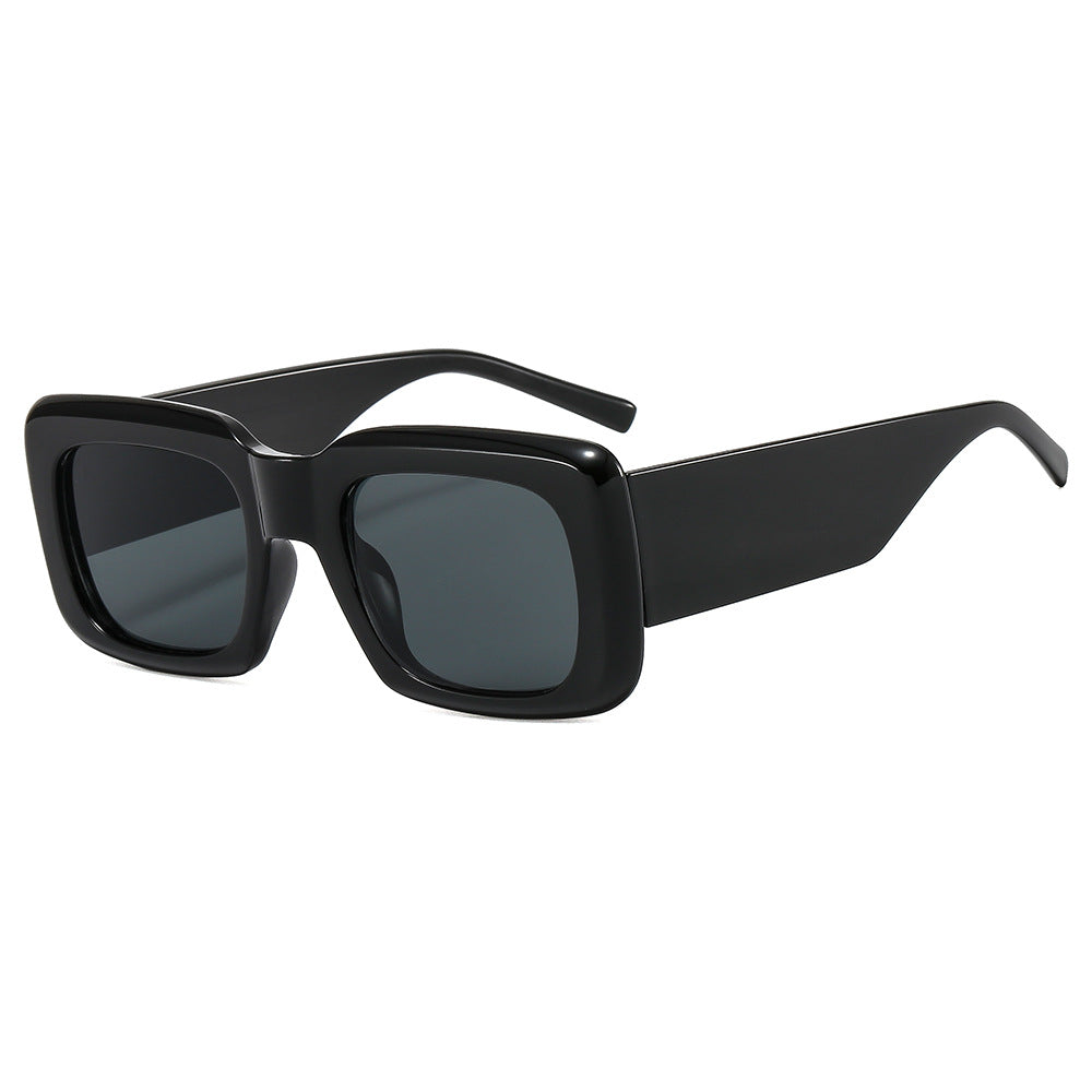 Damen oversized Sonnenbrille mit quadratischem Rahmen und transparentem Design Karnz