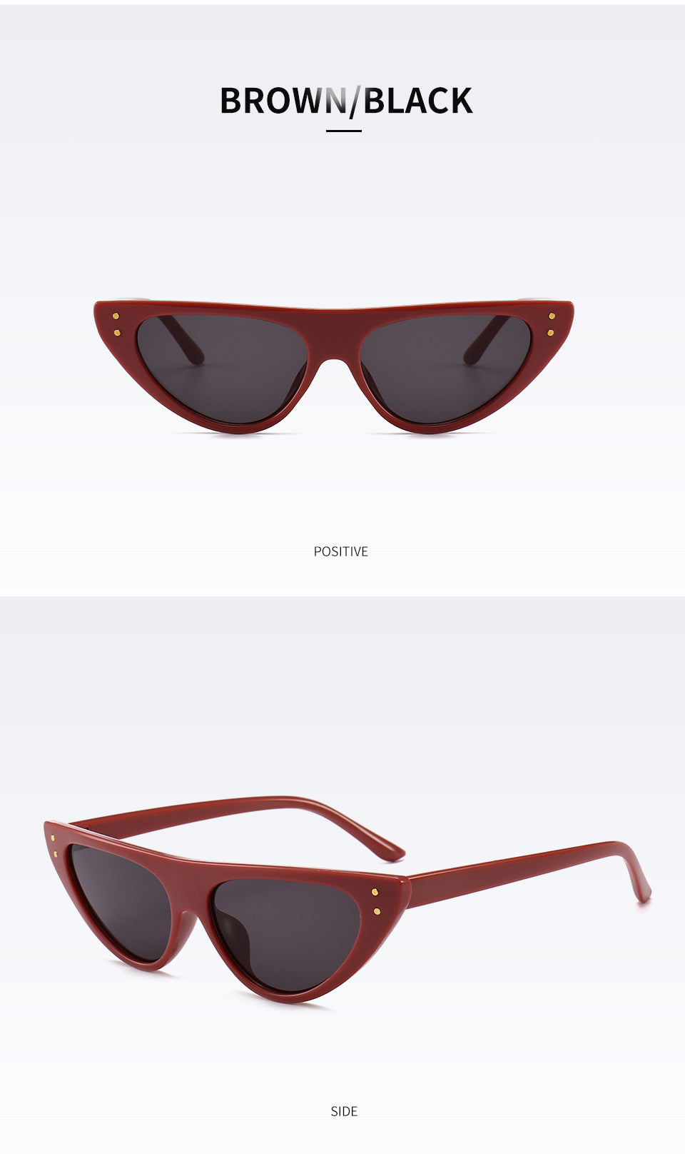 Chic Cat-Eye Sonnenbrille mit erhöhtem Design Karnz