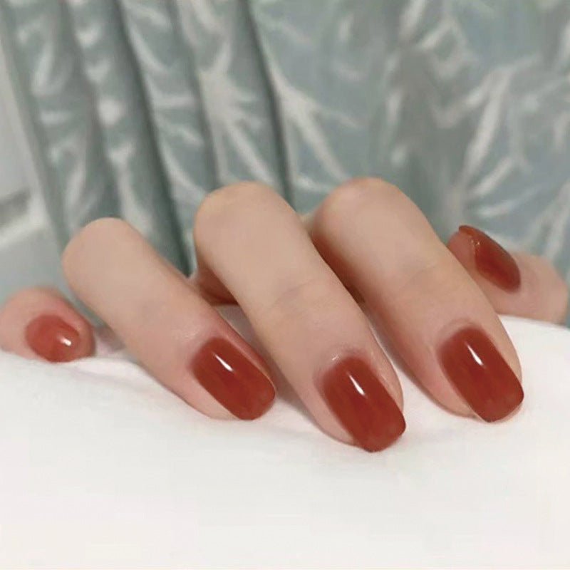 Glänzendes Fashion Press-On Nagelset Karnz