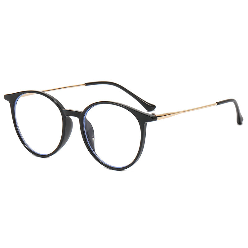 Damen modische runde Brille mit filigranem Design Karnz