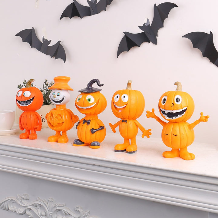 Lustige Halloween Kürbisfigur Karnz